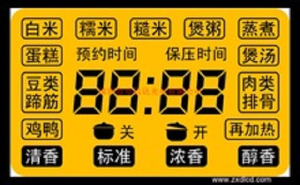 中山電飯堡LCD液晶顯示屏