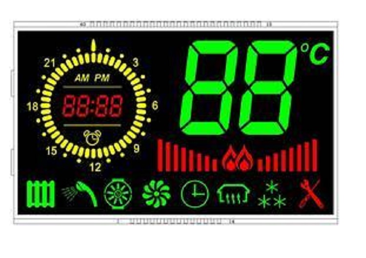 黑膜BTN熱水器液晶顯示屏